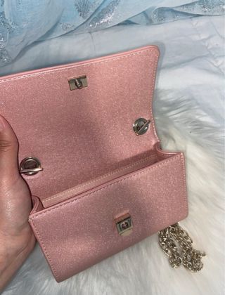 Bolso Valentino Rosa y Dorado