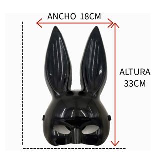 Disfraz Coneja Mujer Talla M - Vestido Negro Sexy