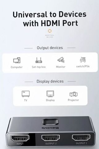 Baseus Switch HDMI 4K Bidirecional/Divisor