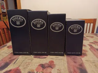 Vasos y copas Bohemia Czech Republic