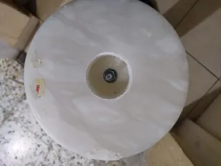 Lámpara Columna Alabastro y Jarrón