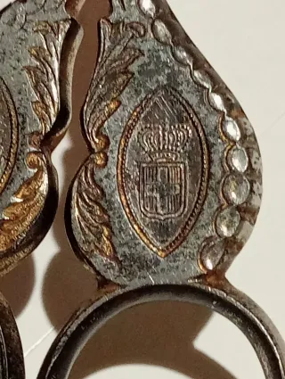 Antica forbice da cucito ornamentale primi 900