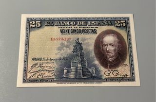 25 Pesetas 1928 Banco de España Sin Circular