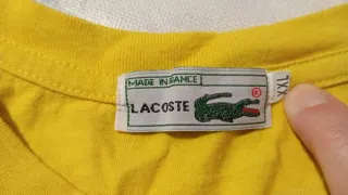 Camiseta Lacoste Amarilla Cocodrilo