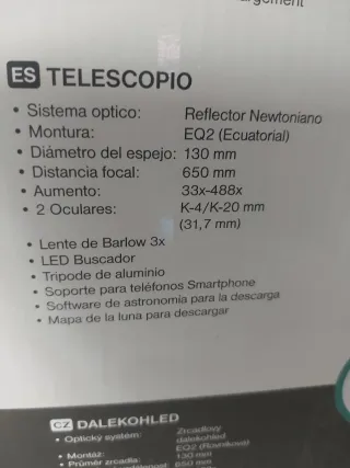 Telescopio Bresser Spica 130-650