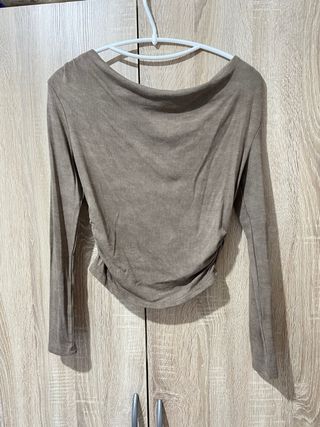 VINTAGE Camiseta manga larga marrón