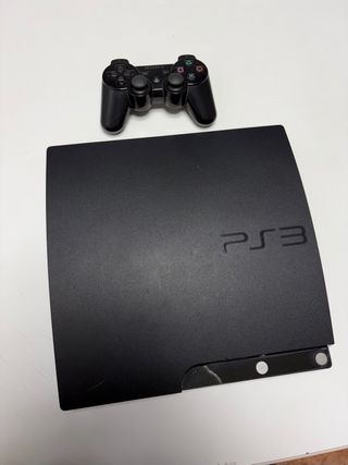 Consola Playstation 3 Slim Negra con mando