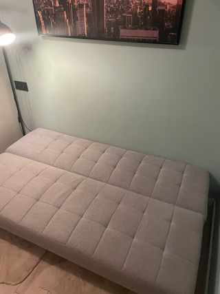 Sofá Cama Gris Tela