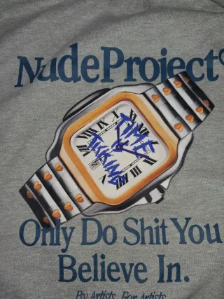 Sudadera Nude Project Grisr original reloj