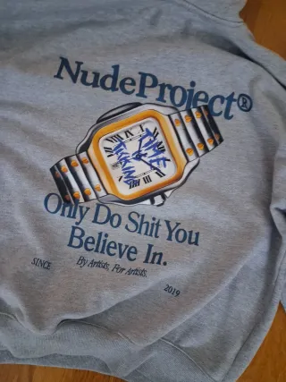Sudadera Nude Project Grisr original reloj