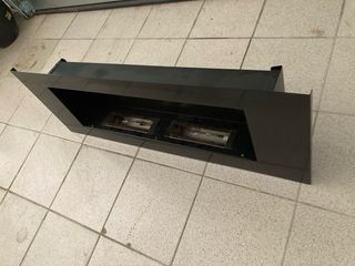 Chimenea Bioetanol 110x40cm Negra