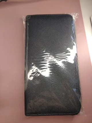 Portafoglio donna nero con zip