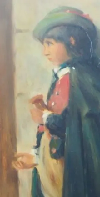 Pintura de niño de 1886