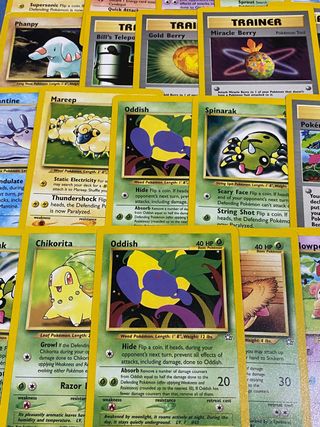 38 cartas pokémon NEO GENÉSIS inglés