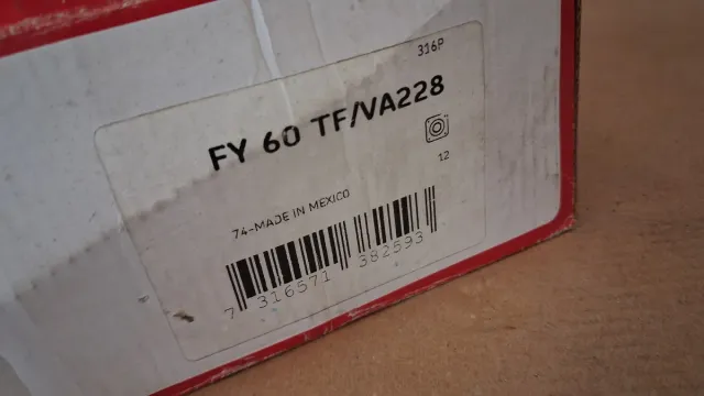 Rodamiento SKF FY 60 TF/VA228. Nuevo. Embalado.