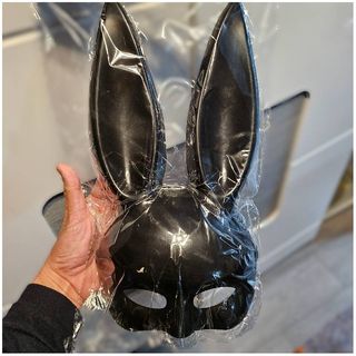 Disfraz Coneja Sexy Vestido Negro Talla S/M