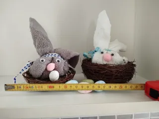 Coniglietti Pasquali in Nido (2 pezzi)