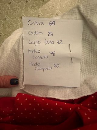 Flamenca falda de piqué con corpiño