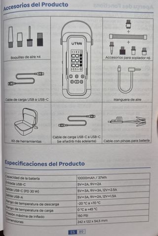 Arrancador, compresor, soplador y banco energía