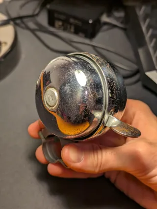 Campanello Bici Vintage Cromato Ding Dong