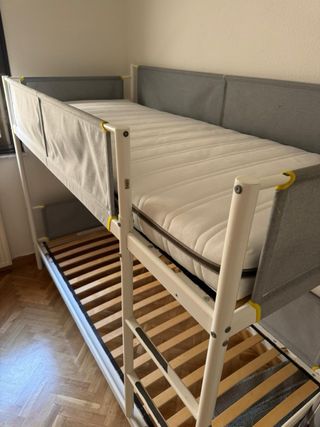 Litera Ikea VITVAL Gris/Blanco