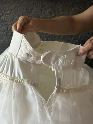 Can can blanco de tul