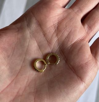 Pendientes aro dorados multicolor