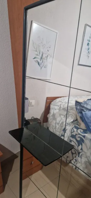 Espejo de pie o pared negro