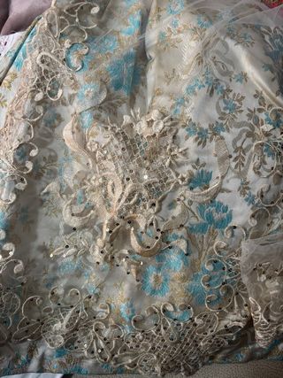 Manteletas Fallera Niña Beige/Dorado