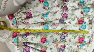 Traje de Fallera Multicolor y Plateado