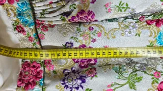 Traje de Fallera Multicolor y Plateado