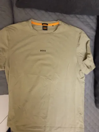 T-shirt uomo Boss manica corta beige