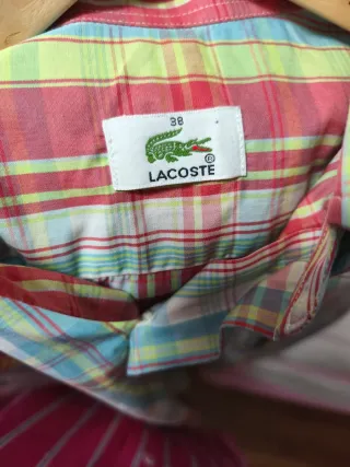 Camisa cuadros hombre Lacoste