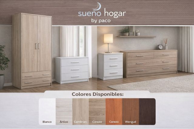 Muebles de hogar: Armario y cómodas
