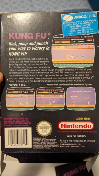 Kung Fu NES European Version