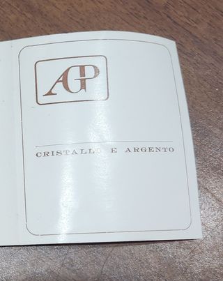 Vaso cristallo con bordo argento