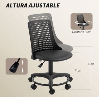Silla de escritorio negra