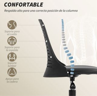 Silla de escritorio negra