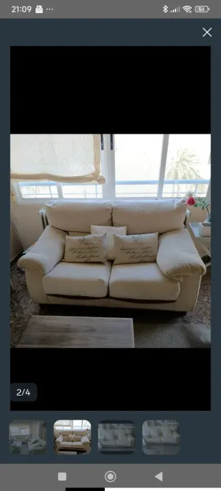 Sofá 3 plazas + Sofá 2 plazas beige