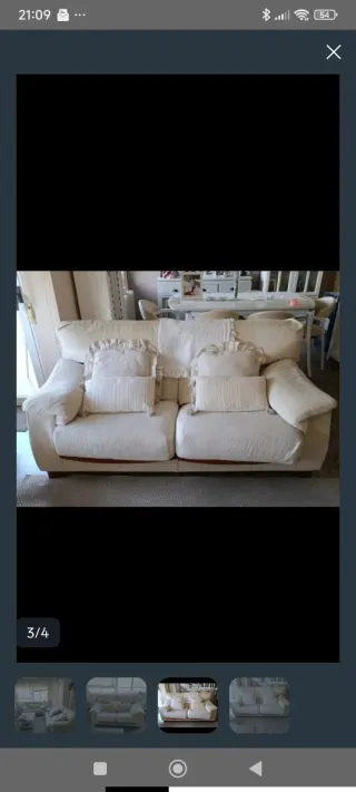 Sofá 3 plazas + Sofá 2 plazas beige