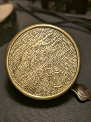 Campanello Bici Vintage Cromato Aprilia Bronzo!