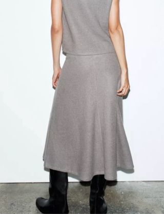 Falda Zara nueva  Gris Talla S