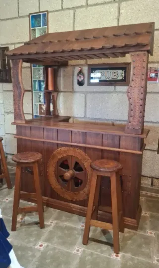 Mueble Bar Madera rustico