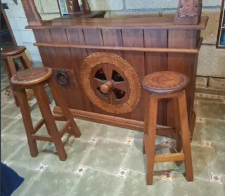 Mueble Bar Madera rustico