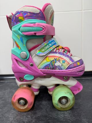Patines infantiles unicornio talla ajustable