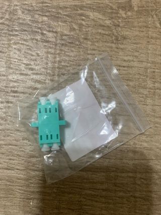 Adaptador Fibra Óptica de LC a LC color agua