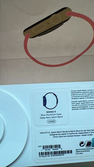 Apple Watch Series 6 Azul Marino/Gris Espacial