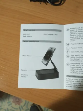 Cargador móvil y reloj Samsung