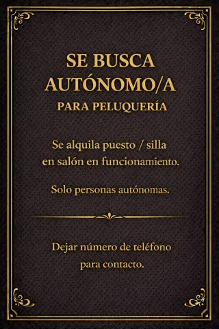 Oferta de empleo peluqueria