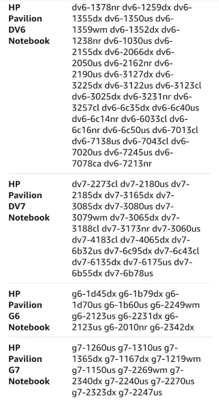 Caricabatterie compatibile HP EliteBook Pavilion Zbook